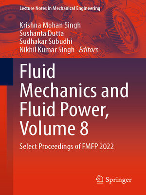 cover image of Fluid Mechanics and Fluid Power, Volume 8